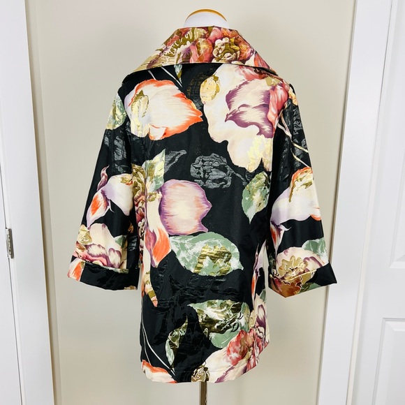 Joseph Ribkoff Multicolor Floral Jacket - Picture 3 of 6